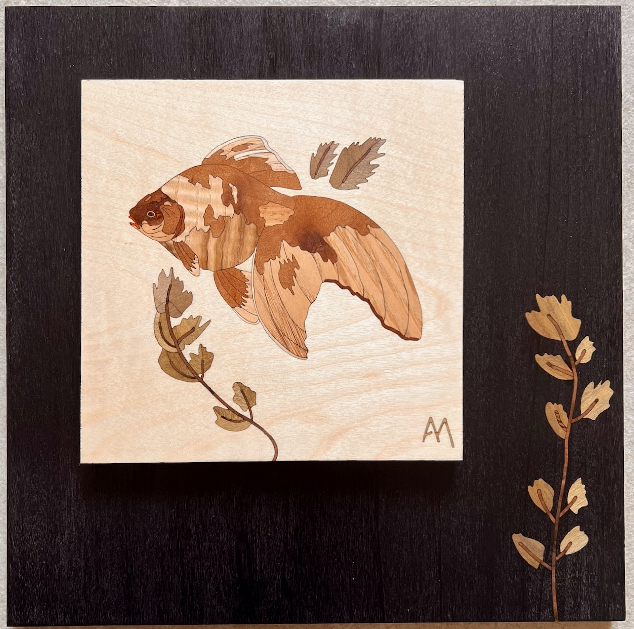 Femme japonaise en marqueterie d'art